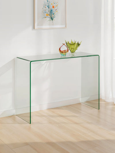 Amalfi Bent Glass Console Table