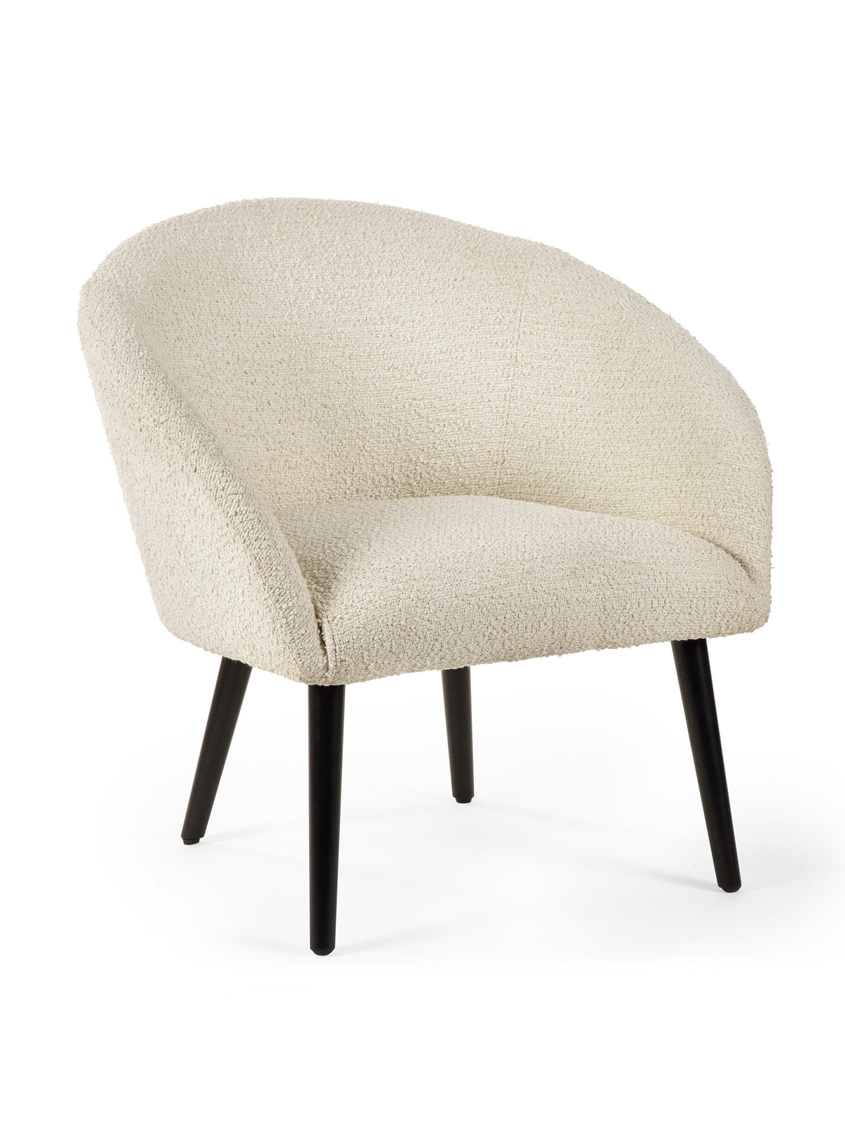 Amari Boucle Accent Chair - Ivory