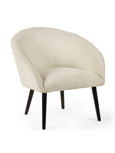 Amari Boucle Accent Chair - Ivory