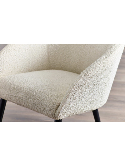 Amari Boucle Accent Chair - Ivory