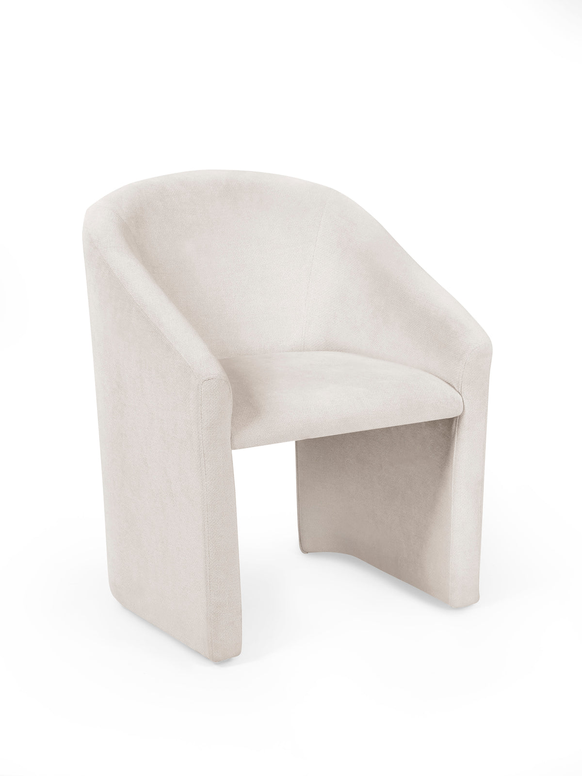 Anthea Cream Tub Dining Chair – Cream Chenille