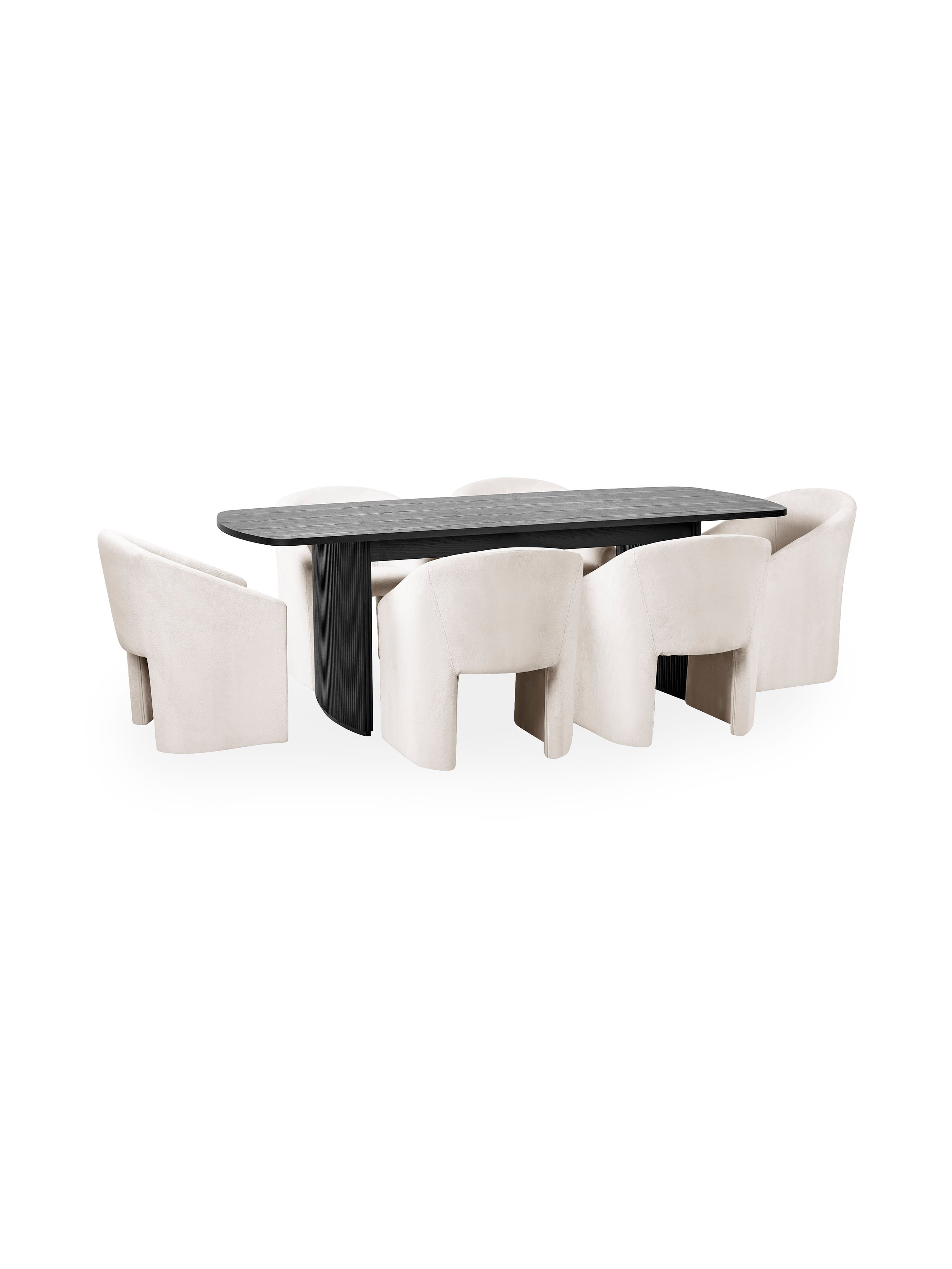 Anthea Cream Tub Dining Chair – Cream Chenille