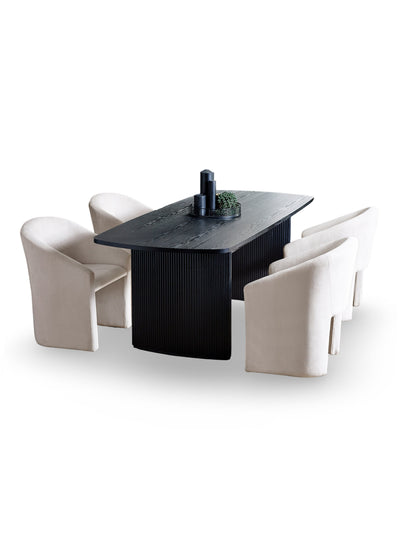 Anthea Cream Tub Dining Chair – Cream Chenille