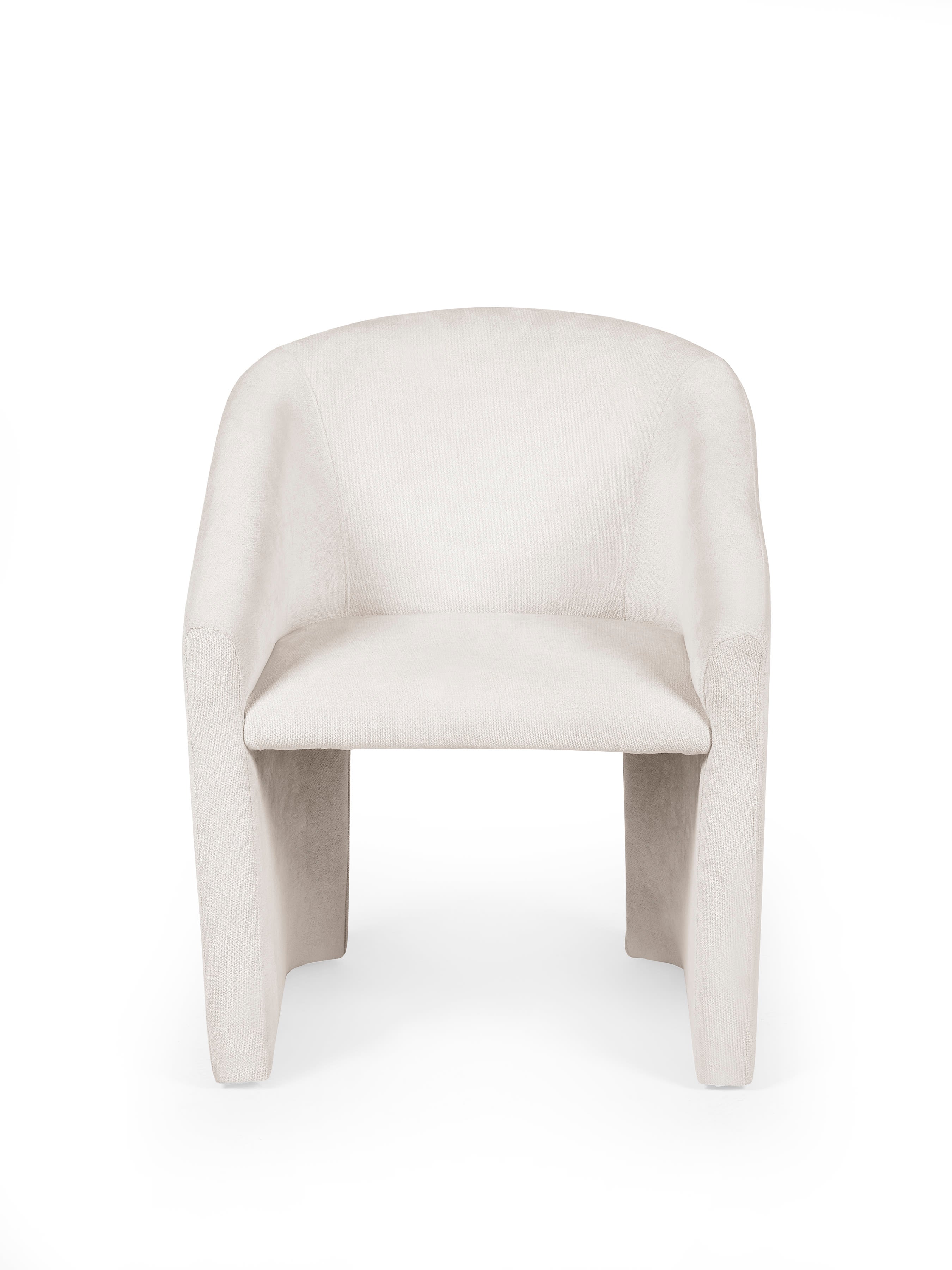 Anthea Cream Tub Dining Chair – Cream Chenille