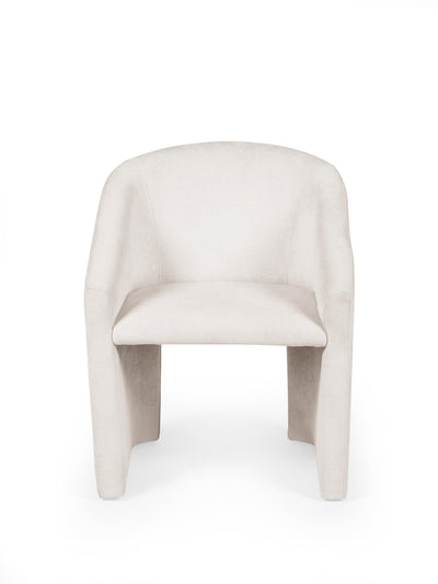 Anthea Cream Tub Dining Chair – Cream Chenille