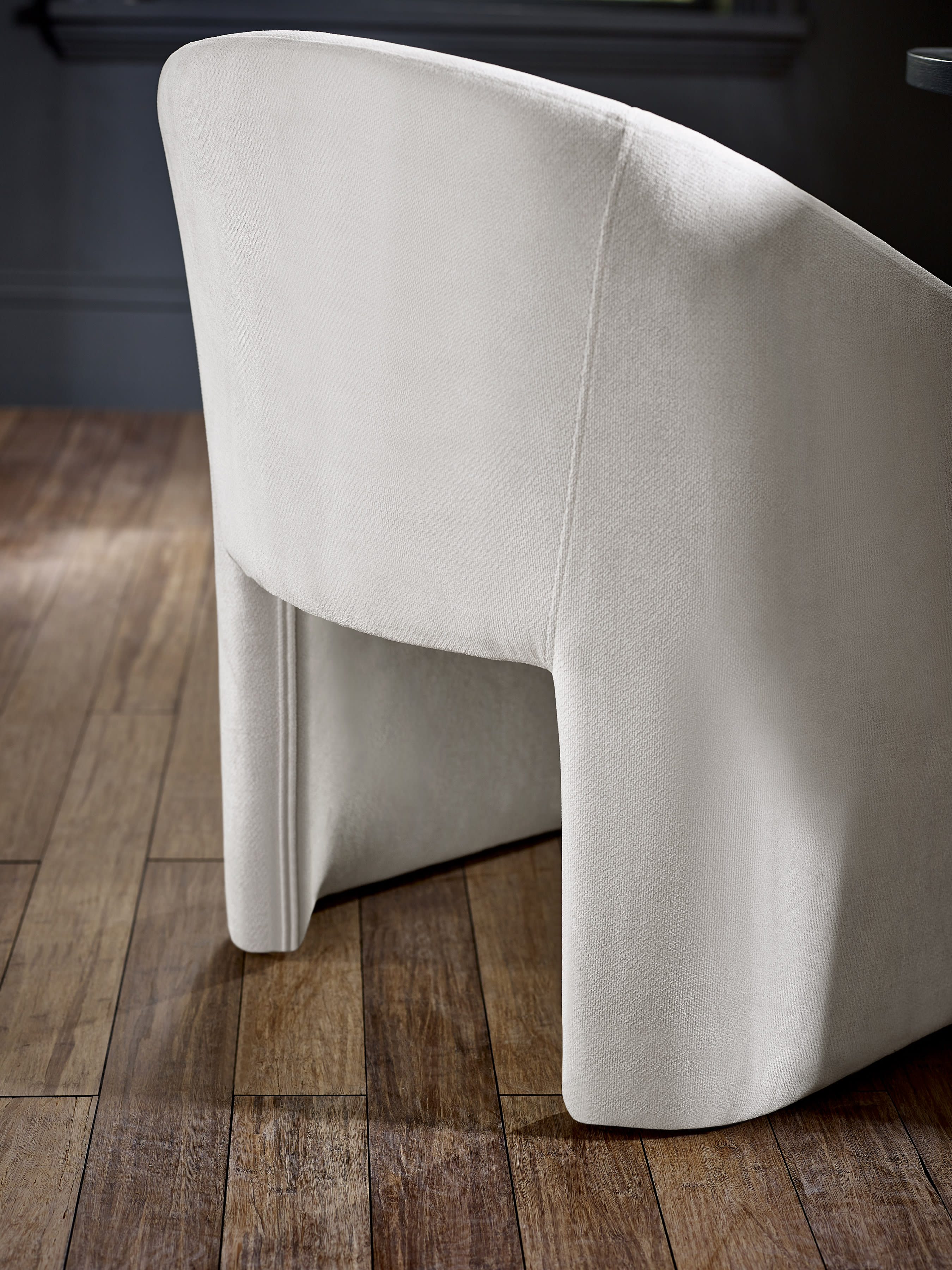 Anthea Cream Tub Dining Chair – Cream Chenille