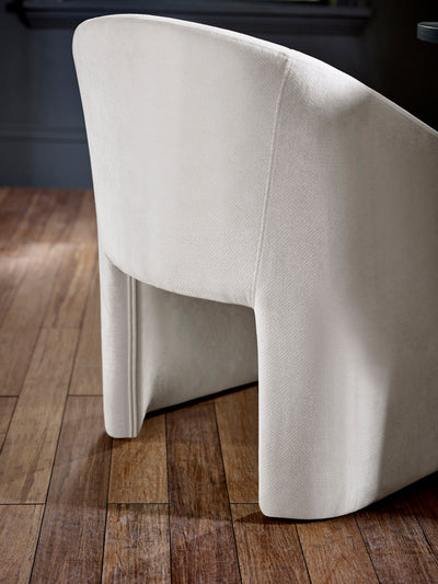 Anthea Cream Tub Dining Chair – Cream Chenille