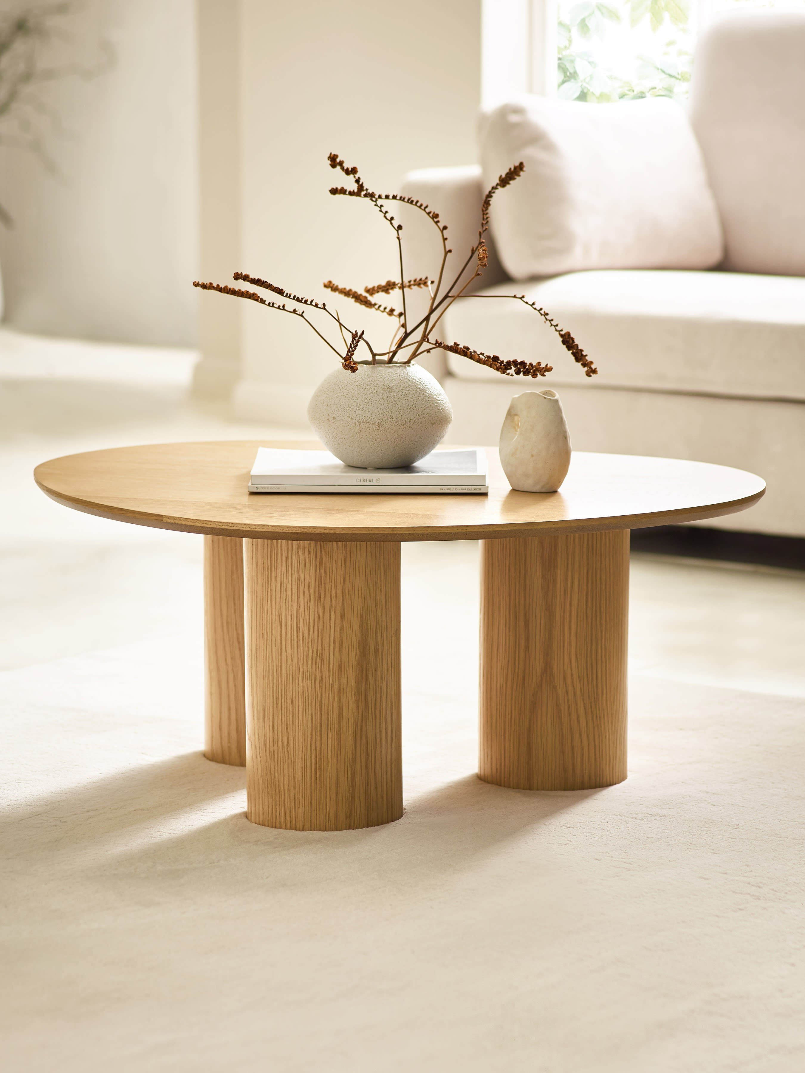 Anya 78cm Coffee Table – Light Oak Effect