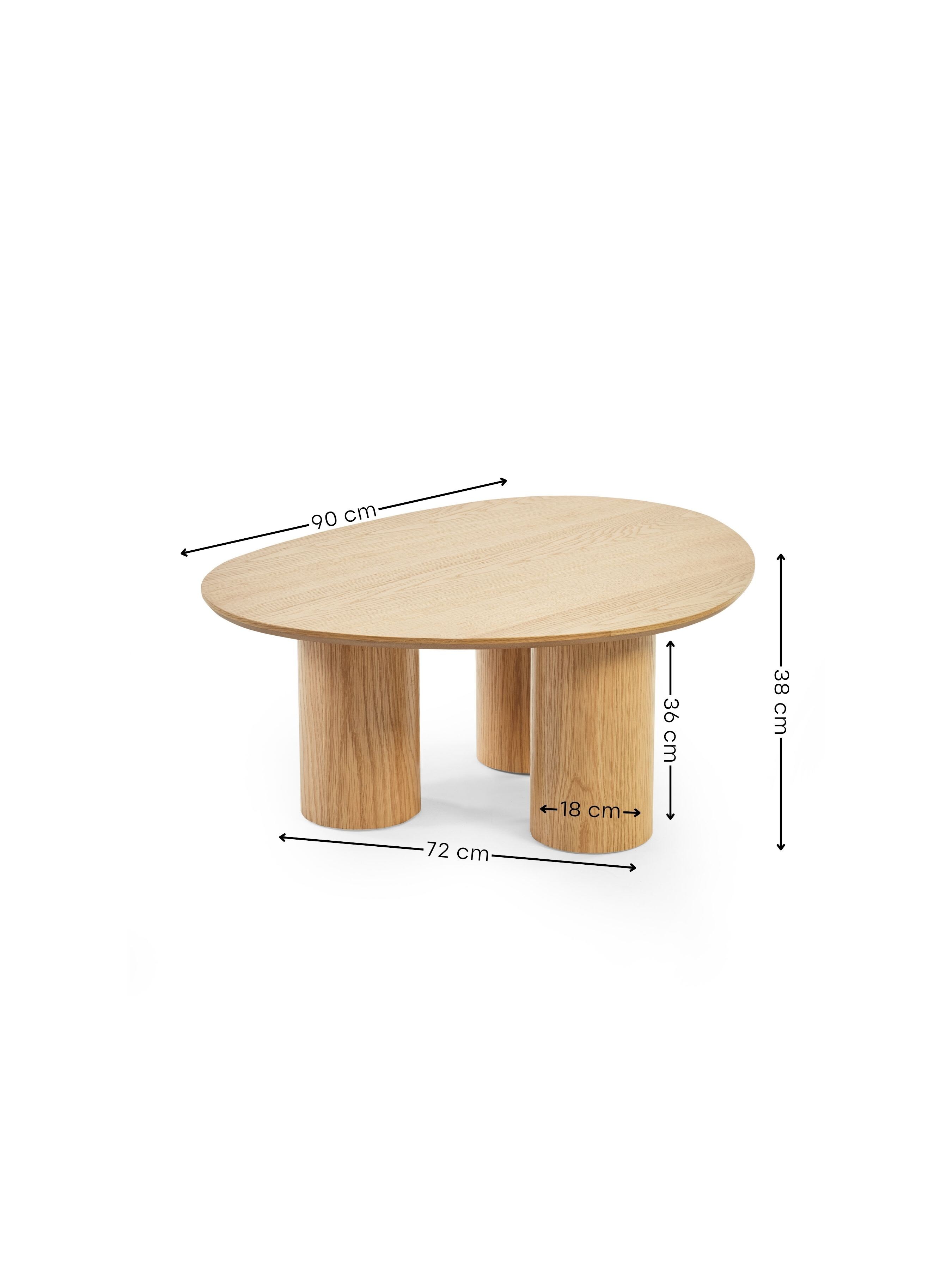 Anya 78cm Coffee Table – Light Oak Effect