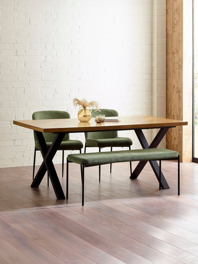 Aron Dining Set – Brown/Black