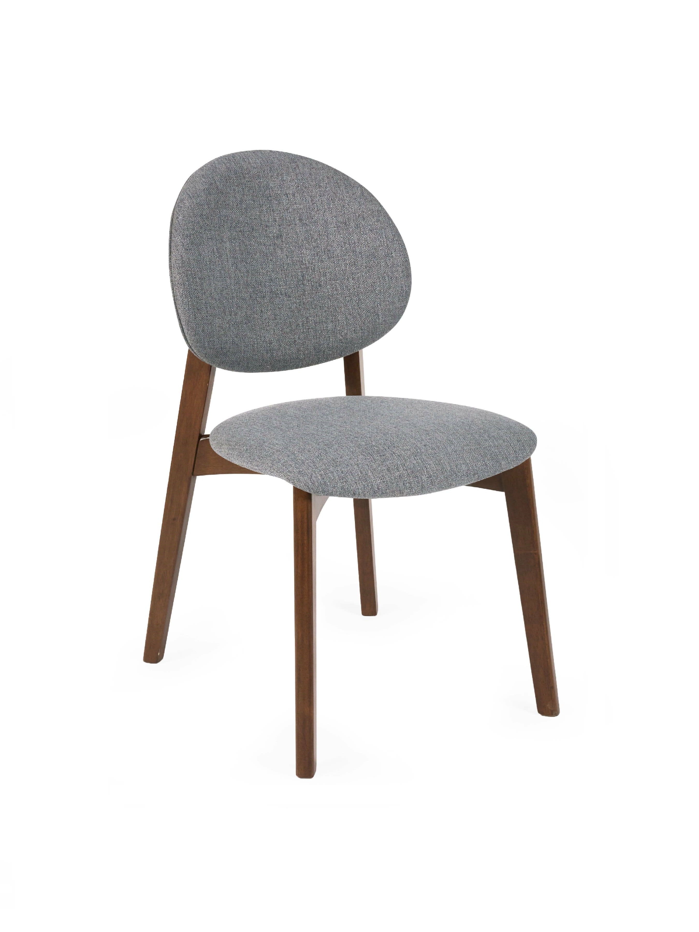 Artemis Walnut and Grey Dining Chairs (Set of 2)