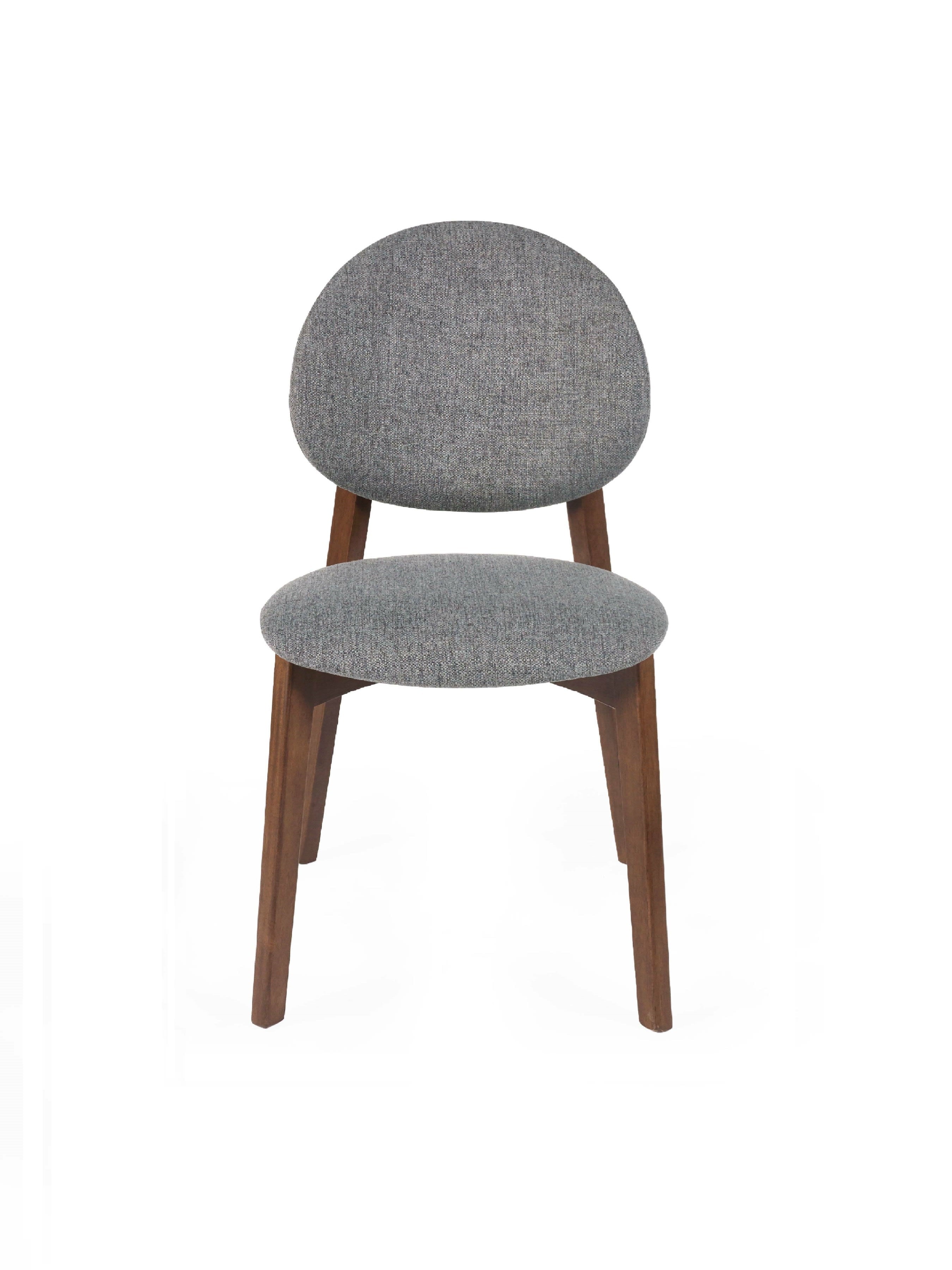 Artemis Walnut and Grey Dining Chairs (Set of 2)