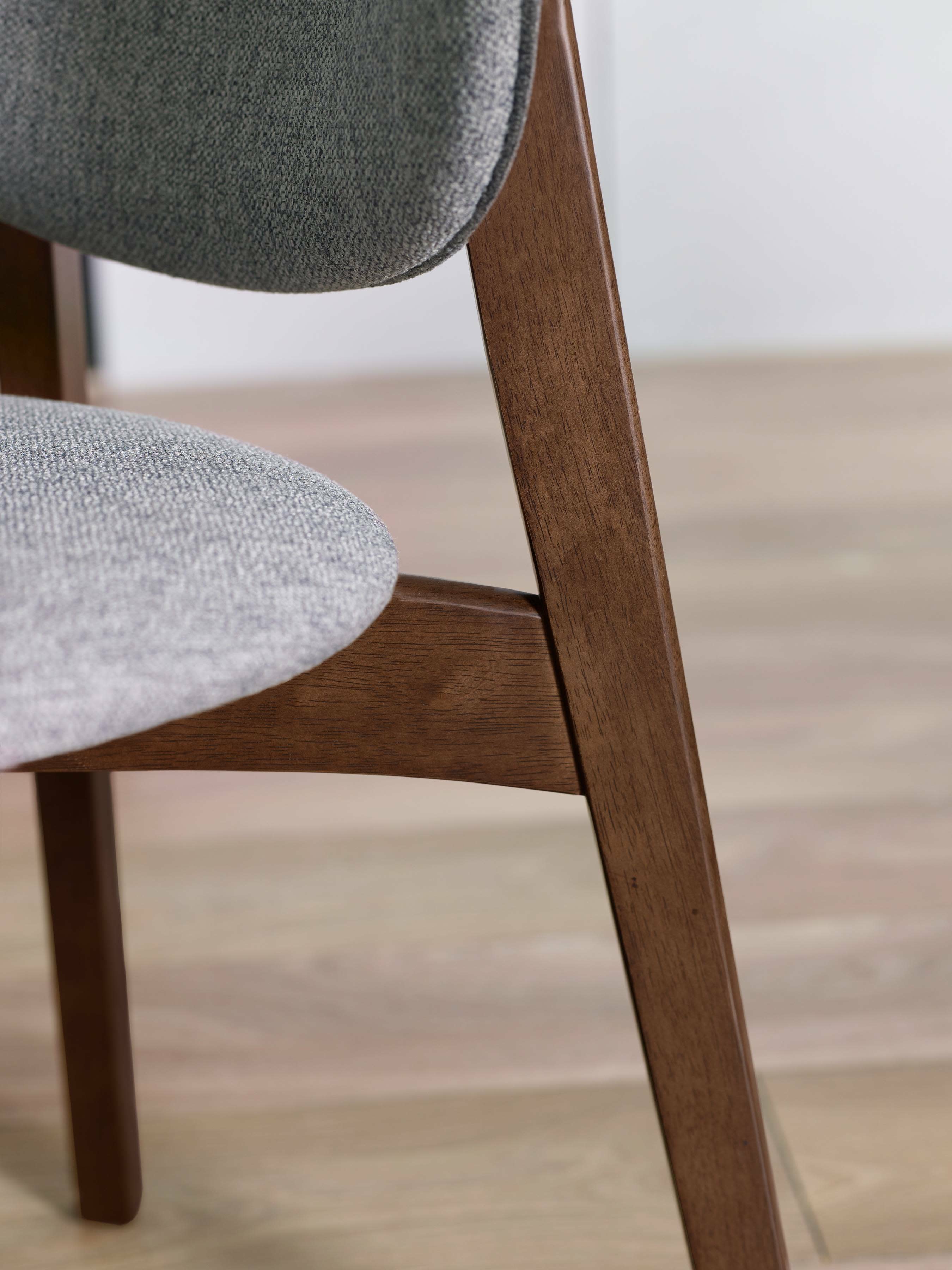 Artemis Walnut and Grey Dining Chairs (Set of 2)