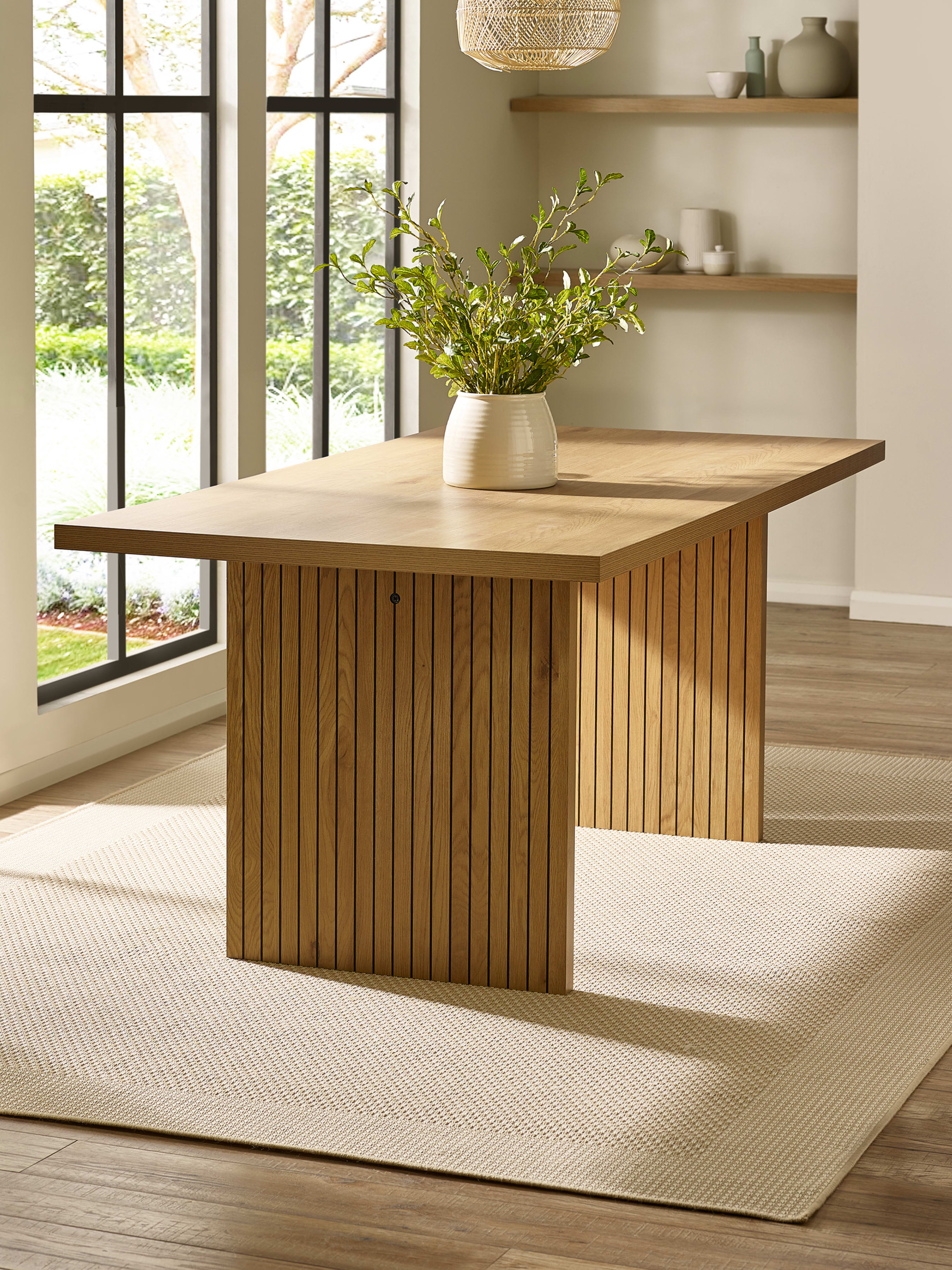 Arundel Rectangular Dining Table – Oak Effect