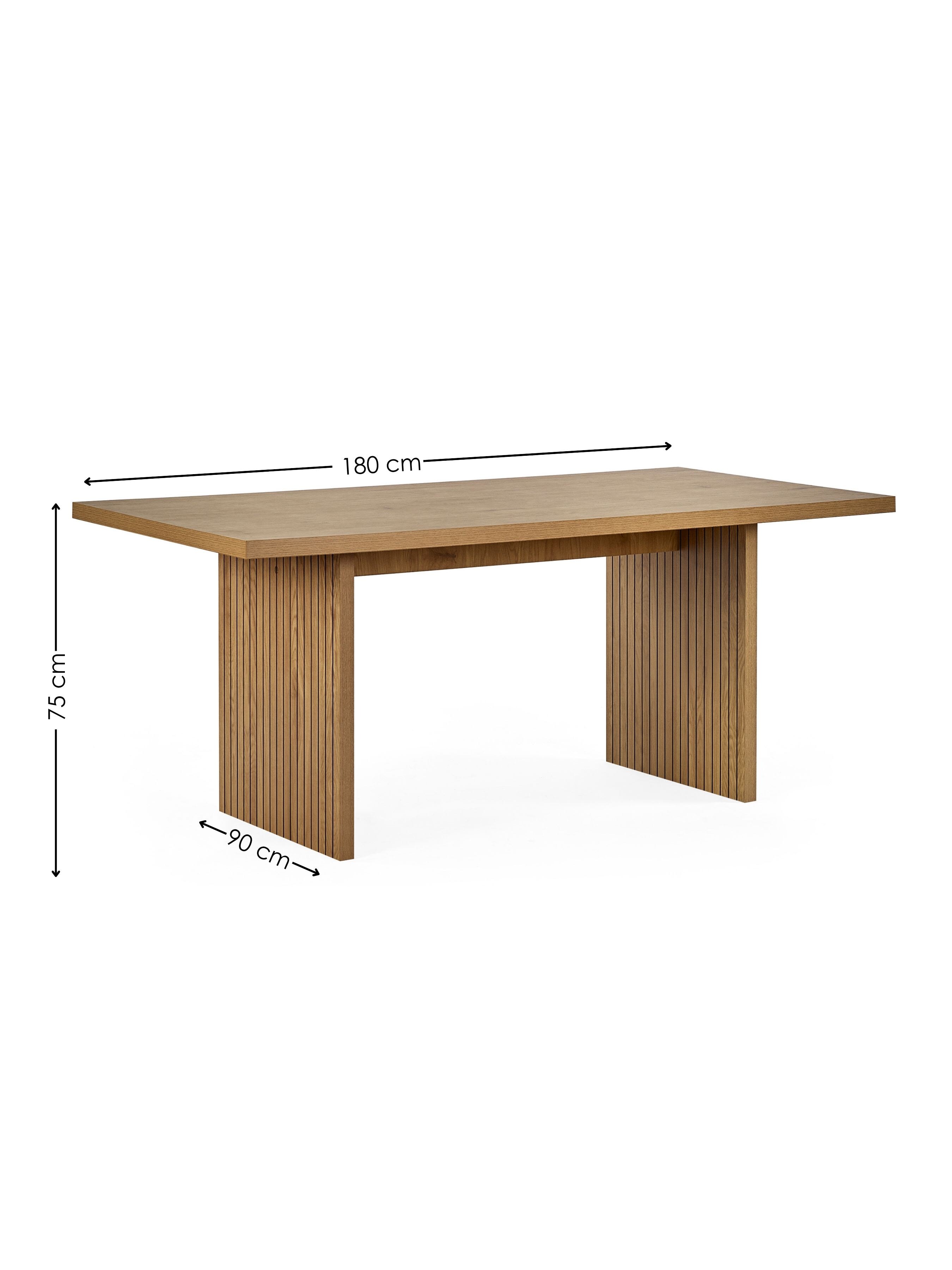 Arundel Rectangular Dining Table – Oak Effect