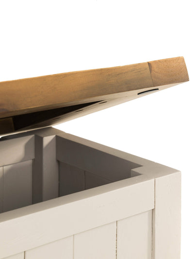 Aspen Storage Bench - Grey Wash