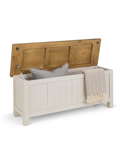 Aspen Storage Bench - Grey Wash