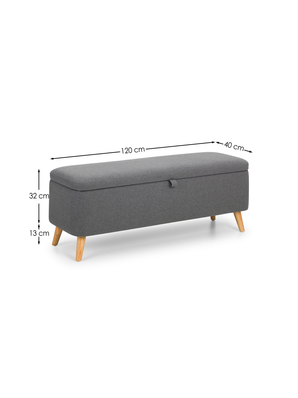 Astrid Blanket Box - Grey