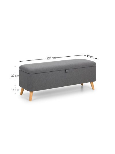 Astrid Blanket Box - Grey