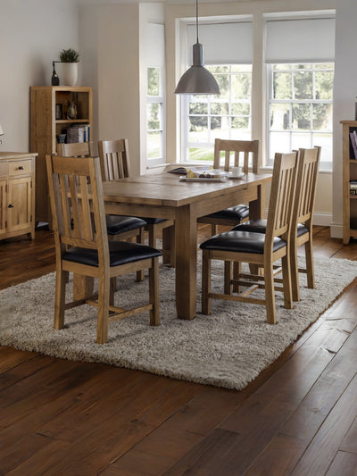Astoria Extending Dining Table and 6 Astoria Chairs – Oak