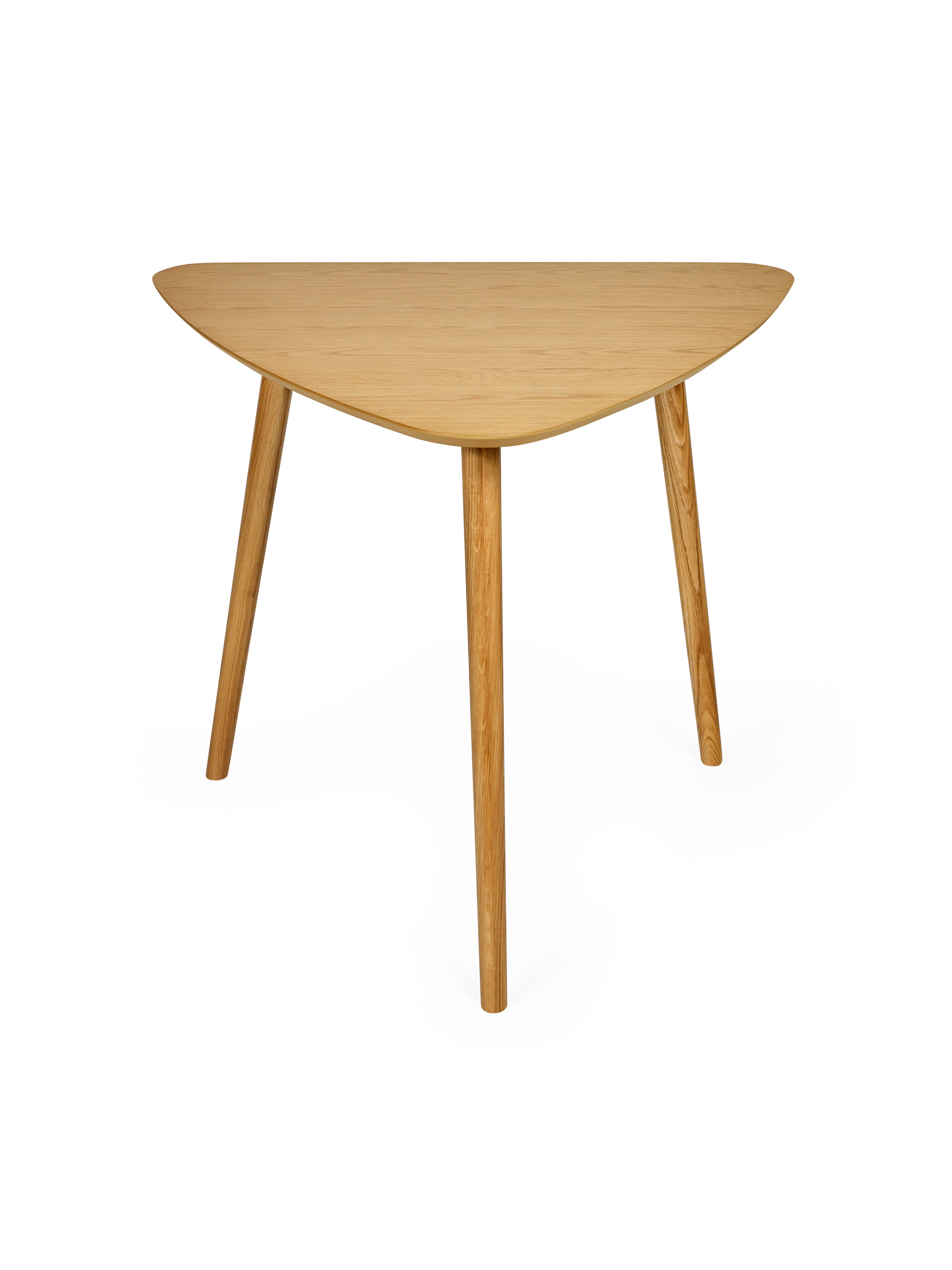 Athena Light Oak Triangular 3 Seater Dining Table – Light Oak Effect