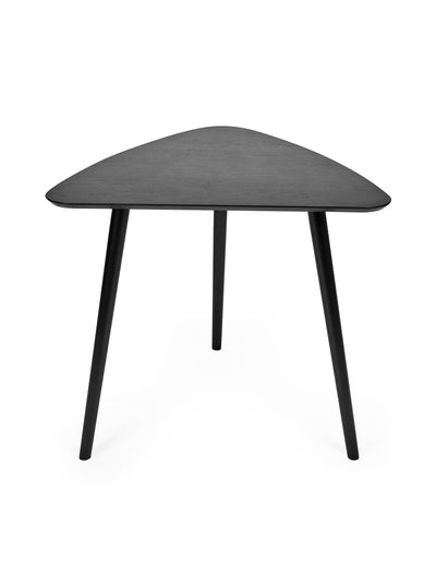 Athena Black Triangular 3 Seater Dining Table – Black Ash Effect
