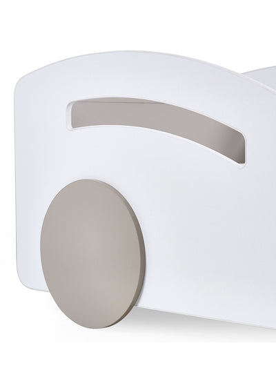 Atlantis Toddler Car Bed - White