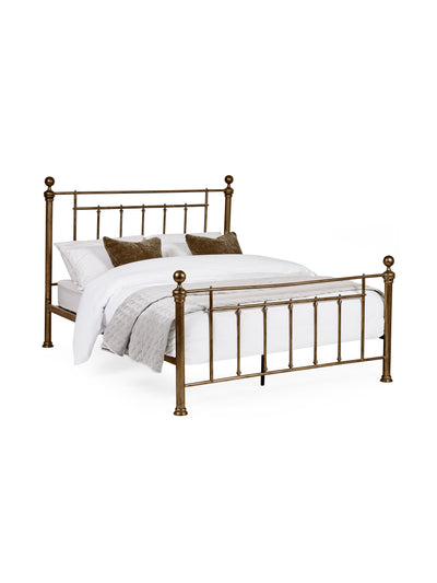 Aurealia Brass Effect Metal Bed