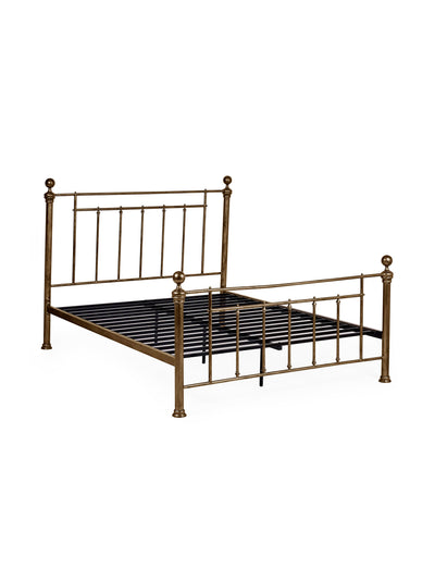 Aurealia Brass Effect Metal Bed