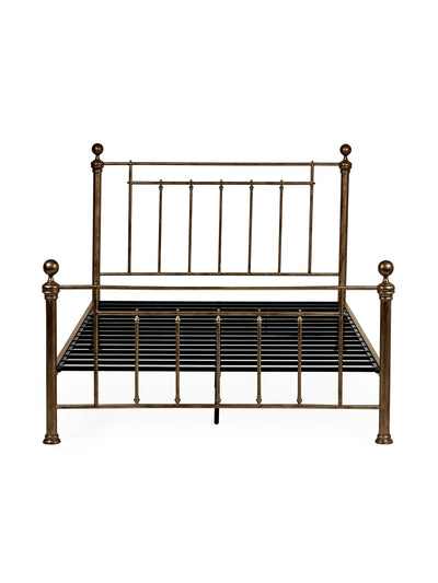 Aurealia Brass Effect Metal Bed