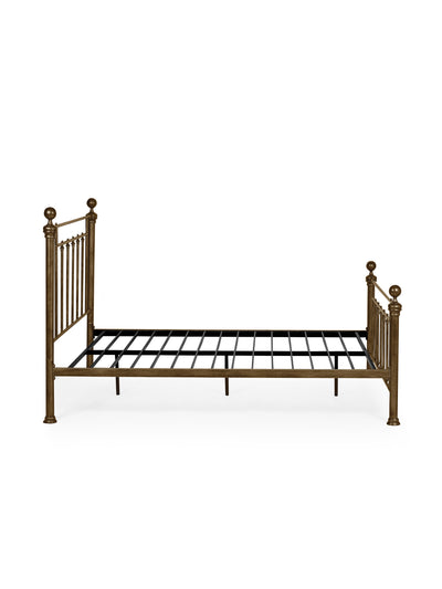 Aurealia Brass Effect Metal Bed