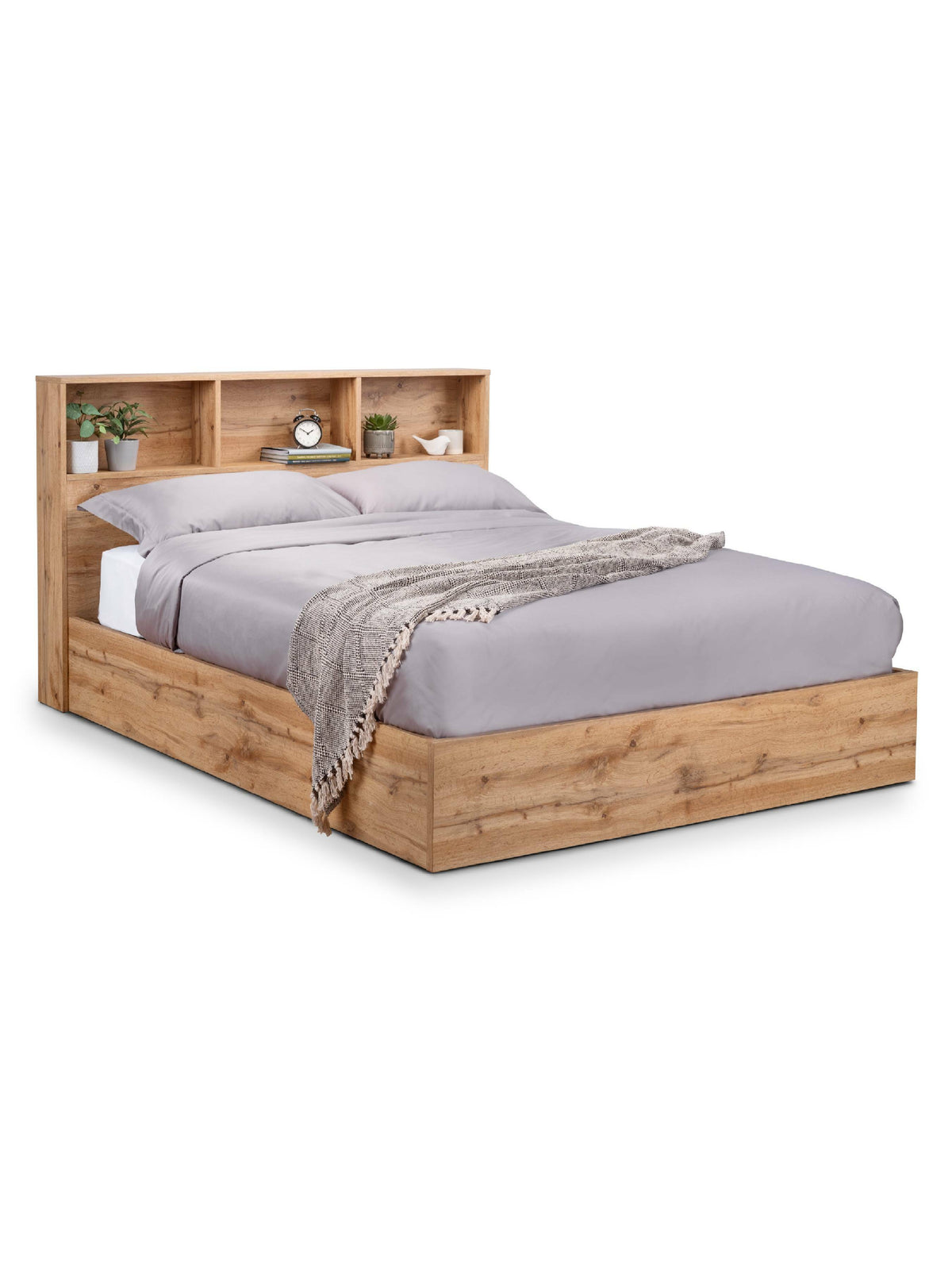 Bali Ottoman Storage Bed - Light Oak