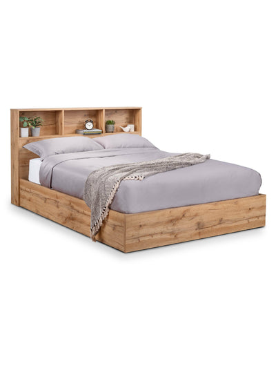 Bali Ottoman Storage Bed - Light Oak
