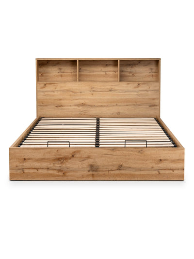Bali Ottoman Storage Bed - Light Oak