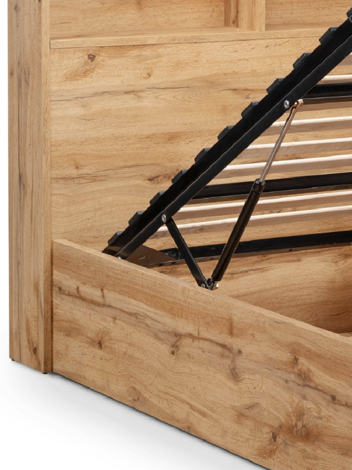 Bali Ottoman Storage Bed - Light Oak