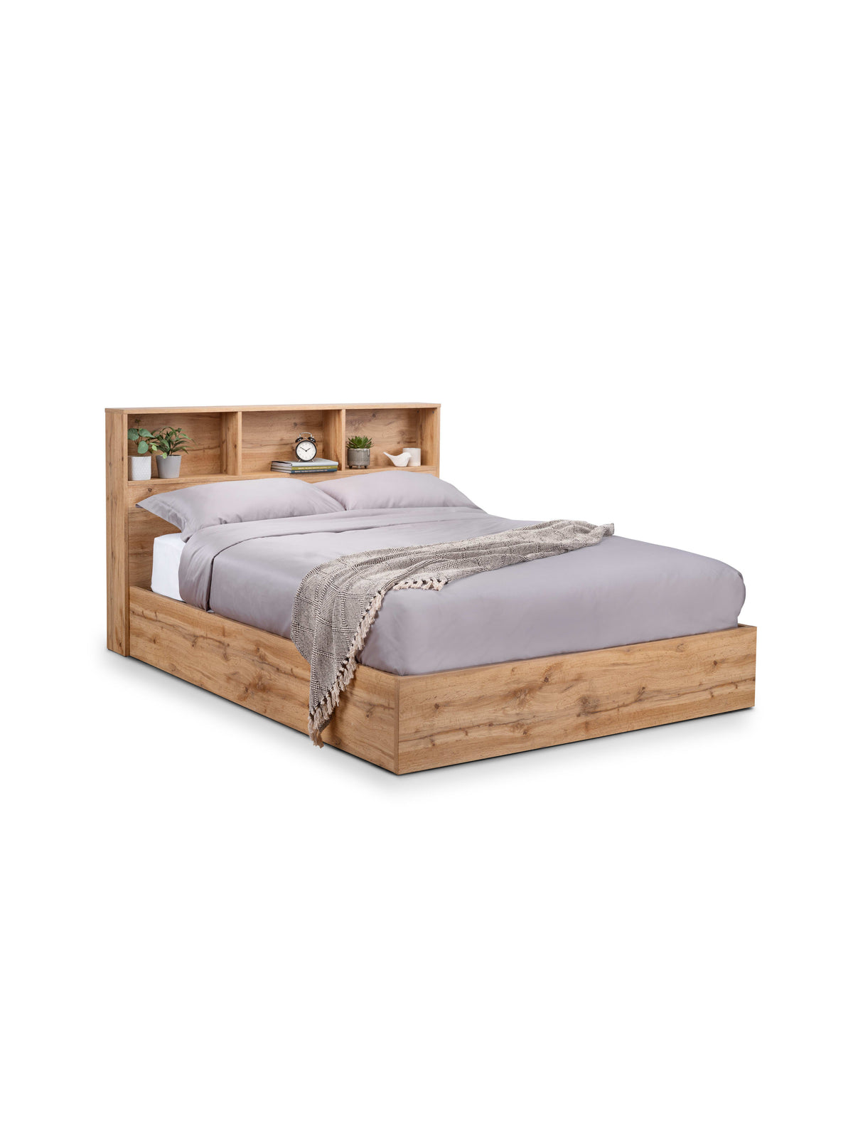 Bali Ottoman Storage Bed - Light Oak