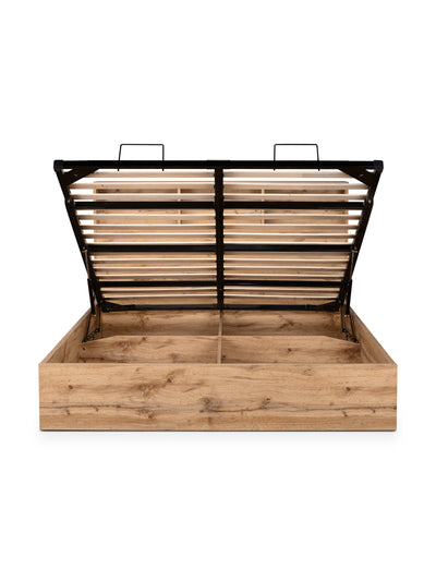 Bali Ottoman Storage Bed - Light Oak