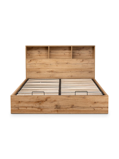 Bali Ottoman Storage Bed - Light Oak