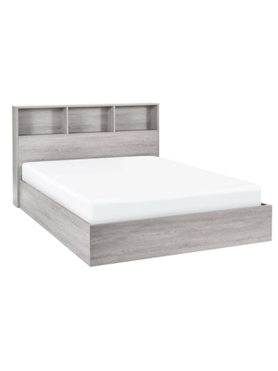 Bali Ottoman Storage Bed - Grey Oak