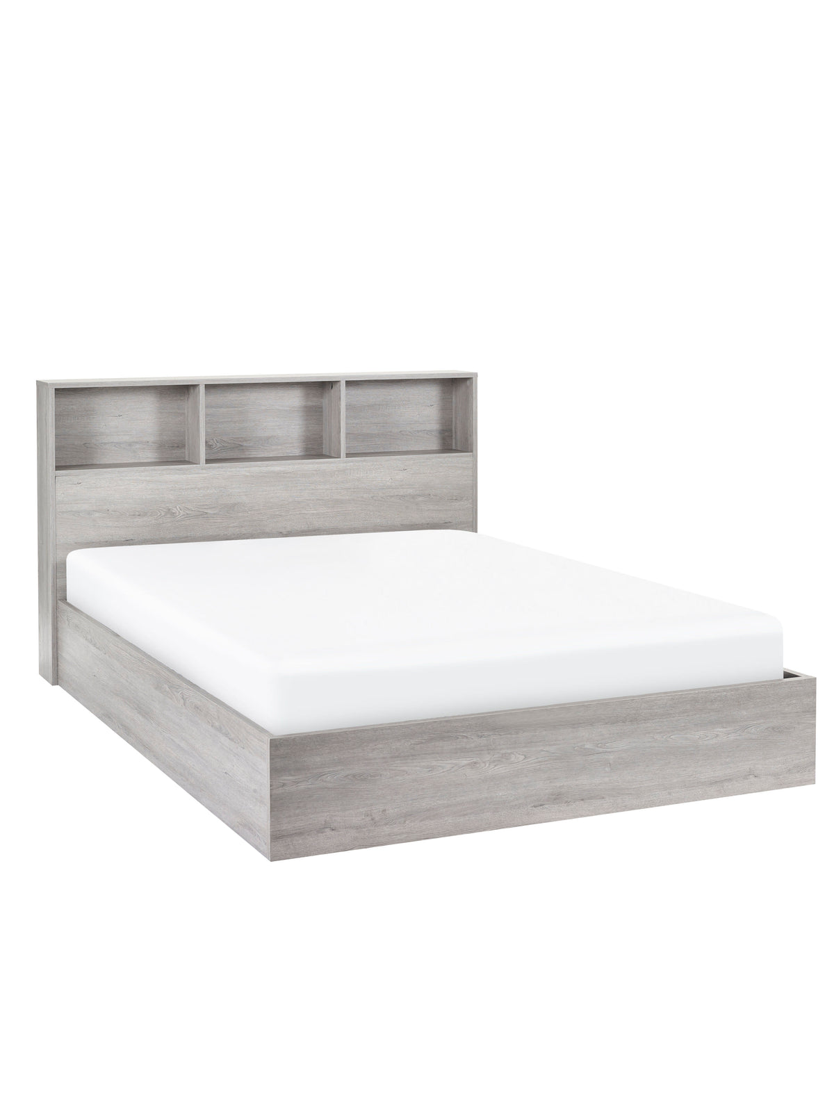 Bali Ottoman Storage Bed - Grey Oak