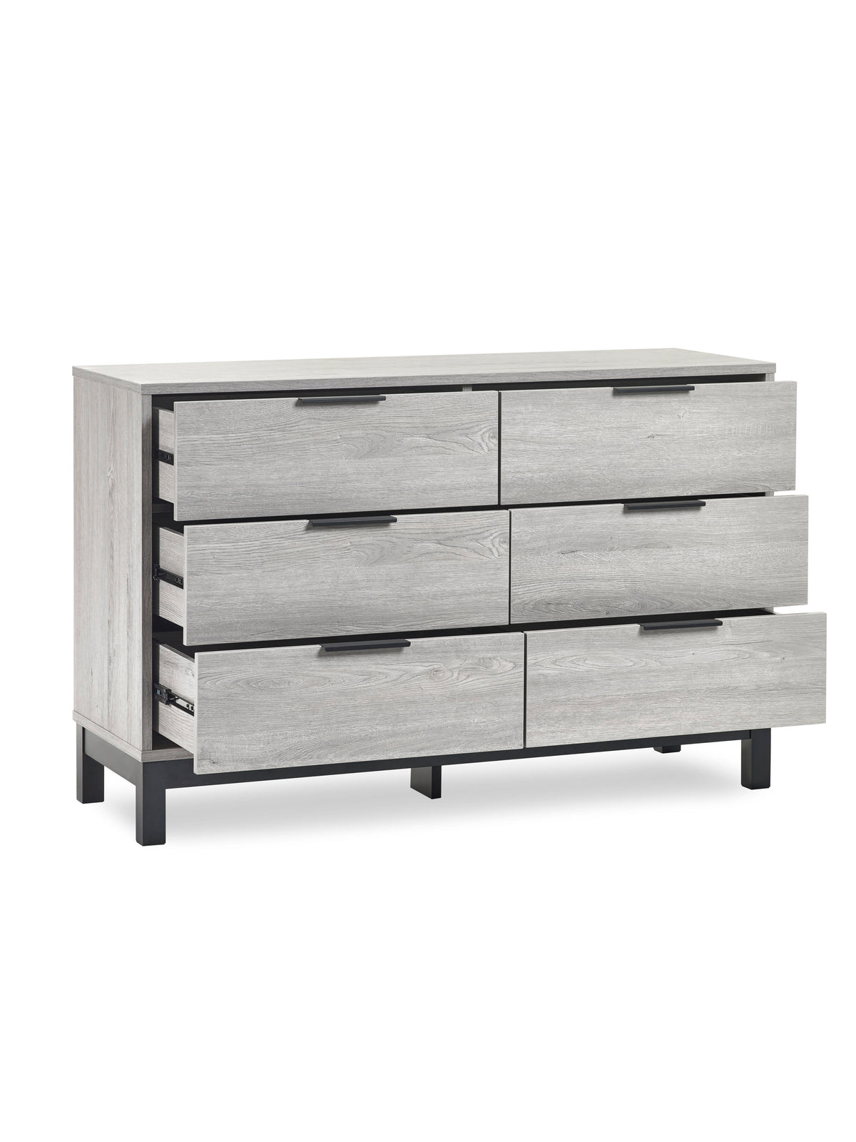 Bali 6 Drawer Wide Chest - Grey Oak