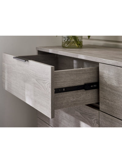 Bali 6 Drawer Wide Chest - Grey Oak