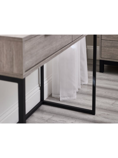 Bali 2 Drawer Dressing Table/Desk - Grey Oak