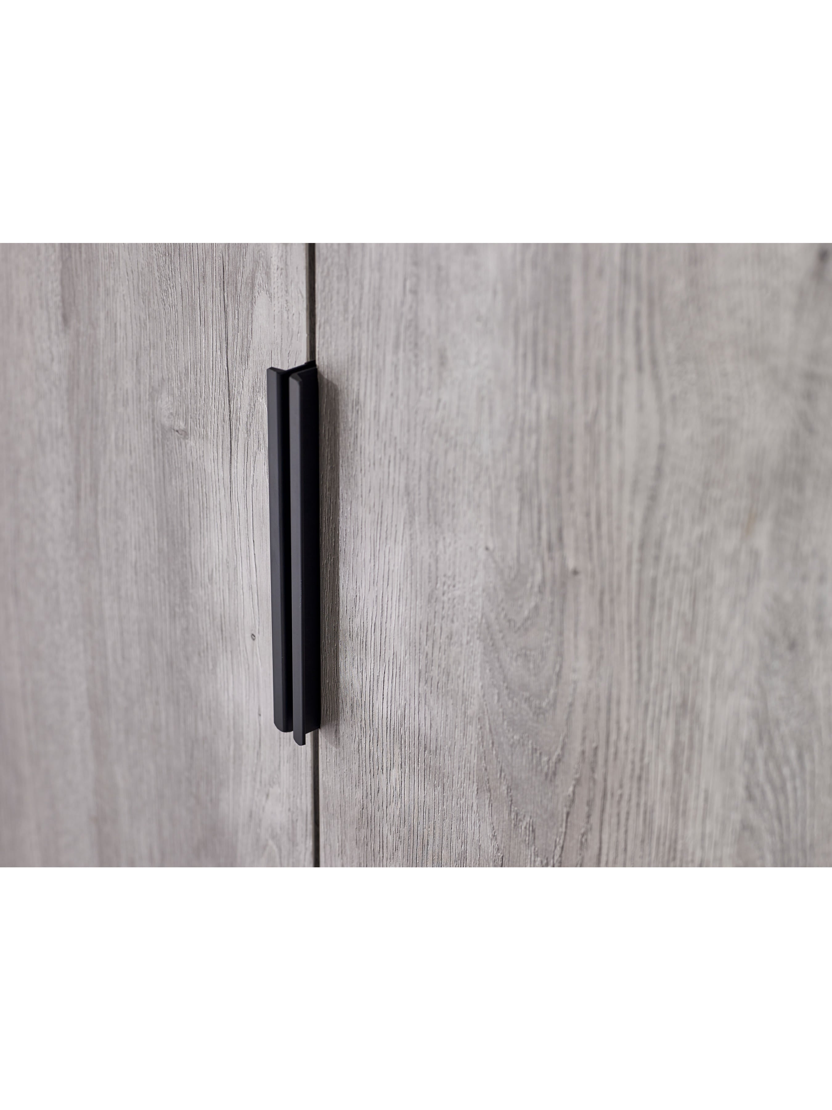 Bali 2 Door 1 Drawer Wardrobe - Grey Oak