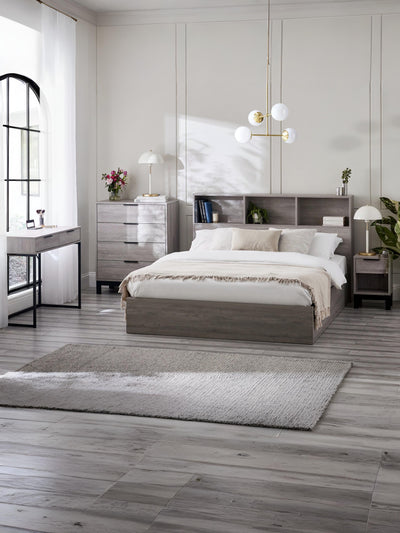 Bali 2 Door 1 Drawer Wardrobe - Grey Oak