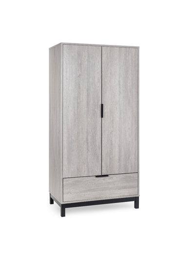 Bali 2 Door 1 Drawer Wardrobe - Grey Oak