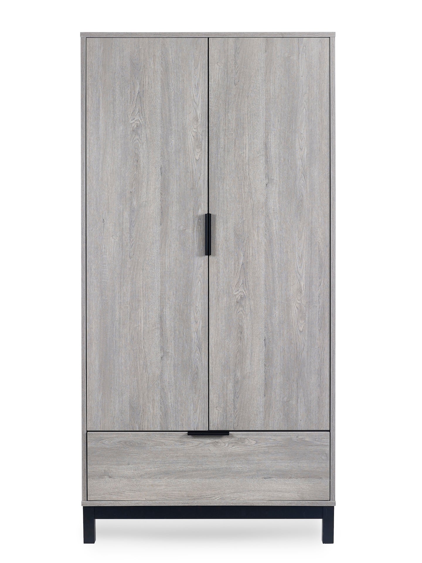 Bali 2 Door 1 Drawer Wardrobe - Grey Oak – Julian Bowen, view 6