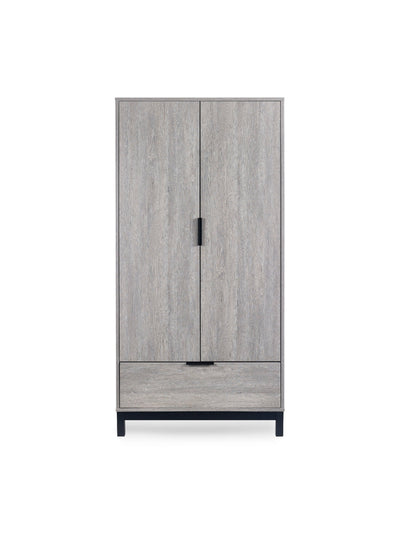 Bali 2 Door 1 Drawer Wardrobe - Grey Oak