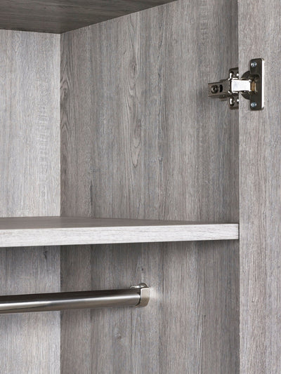 Bali 2 Door 1 Drawer Wardrobe - Grey Oak – Julian Bowen, view 10