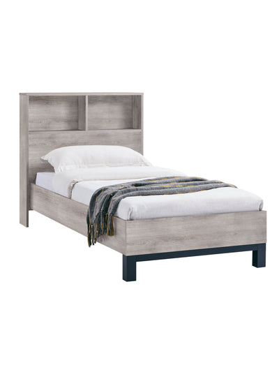 Bali Bookcase Bed- Grey Oak